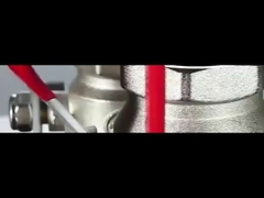 Metalen kogelklep, volle stroom, man/vrouw, vlakke hefboomhandgreep