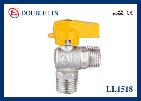 Gaskleppen geen van het Lekkage Mannelijke X Mannelijke 1/2“ X 1/2“ EAC Messing