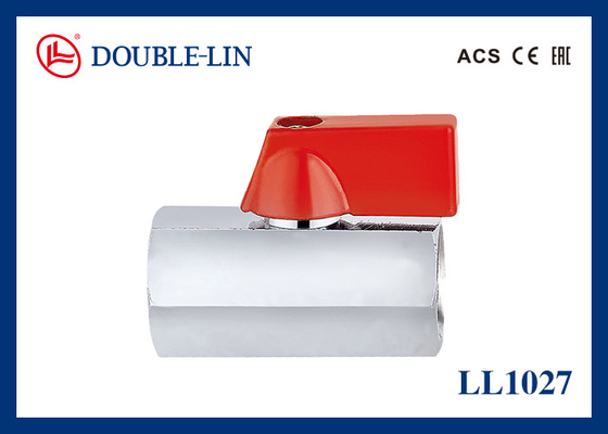 Wijfje X Vrouwelijk 25 Barmessing Geplateerd Mini Ball Valve With Chrome