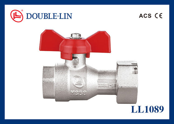 Vrouwelijke X Draaiende Vrouwelijke Moer PN25 Messing Kogelkranen