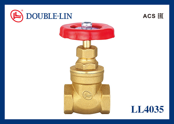 Geen lekkage Vrouwelijke X Vrouwelijke 1/2"-4" Messing Gate Valves LL4035