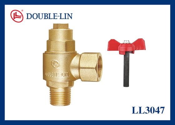 Versatile PTFE-dichtingsmateriaal Messing hoekklep 1/2" 3/4" 1" voor meerdere toepassingen