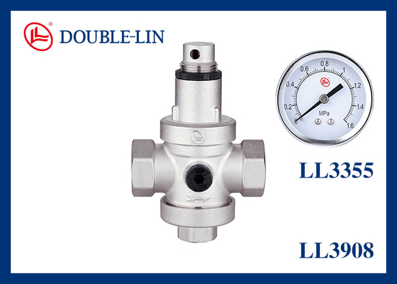 Messing drukverlagend klep 1/2 tot 2 inch BS2779 draad 232psi