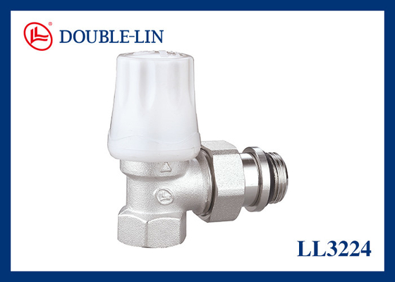 Hoek Type Handmatig Radiator Valve DIN259 draad 32°F tot 248°F Werktemperatuur Grootte 1/2" tot 3/4"