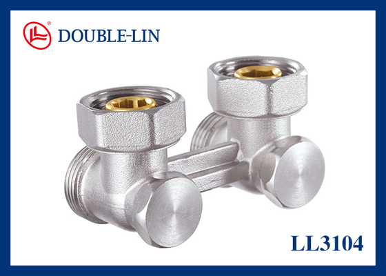 F3/4' X M3/4" Hoek Twee buiskleppen ISO228 draad