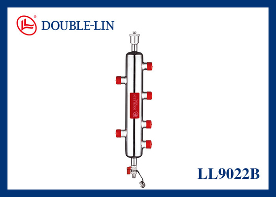 DN25 Messing Manifold Hydraulisch gescheiden verbinden door draad roestvrijstalen tanks