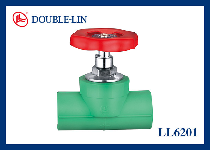 Ingebouwde stopklep met stalen handgreep Vrouw x Vrouw 20 bar Werkdruk -10 °C tot 100 °C Werktemperatuur