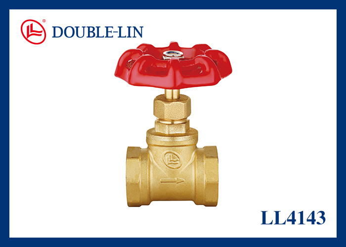 Gietijzeren Handgreep Messing Stopkraan 1/2"-2" Vrouwelijk x Vrouwelijk 16 Bar Werkdruk PTFE Afdichting