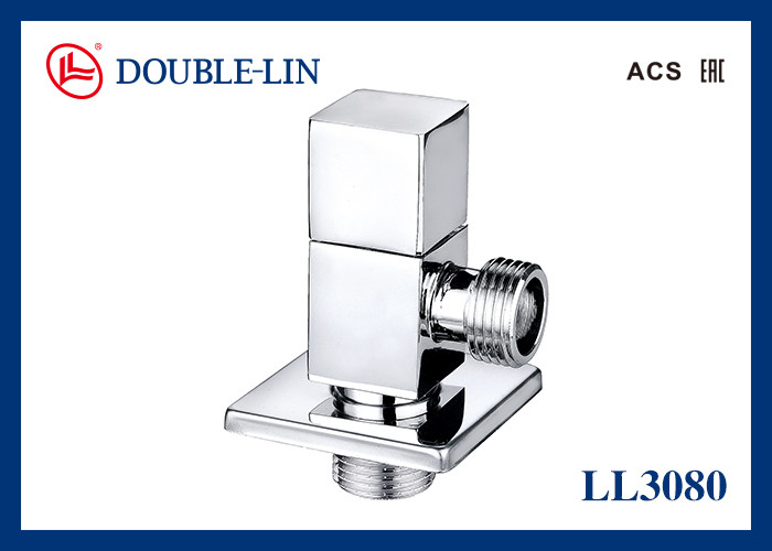 High-Performance Polished Chrome Plated Brass Angle Valves with High-Density Forged Body and 10bar Working Pressure